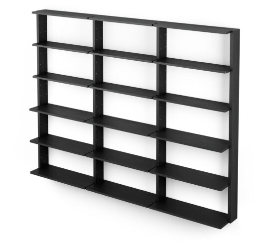 Massproductions Gridlock – T3-A9-9 vegghylle Black stained Ash