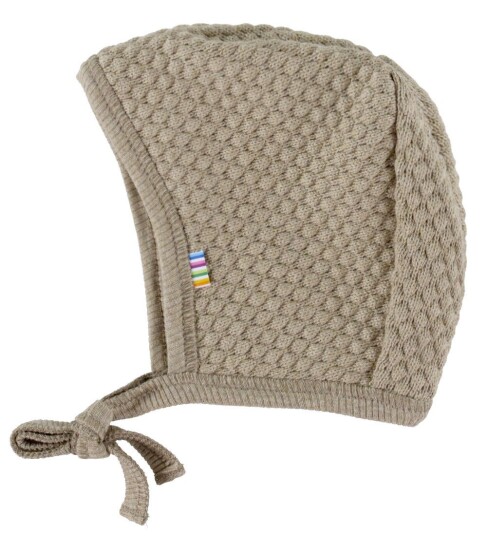 Joha Babylue 2 lags Strikk Mørk Beige Joha 50 cm Lue baby Brun Joha Babylue 2 lags Strikk Mørk Beige Joha 50 cm Lue baby Brun
