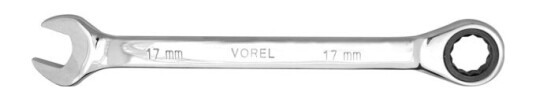 Vorel Kombinasjonsnøkkel Med Skralle 17 Mm (52658)