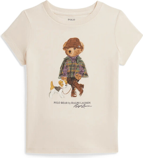Ralph Lauren Kids Polo Bear Cotton Jersey Tee Cream 3