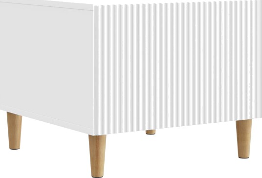  Kaffebord med skuff Hvit 49 x 50 x 40 cm Konstruert tre