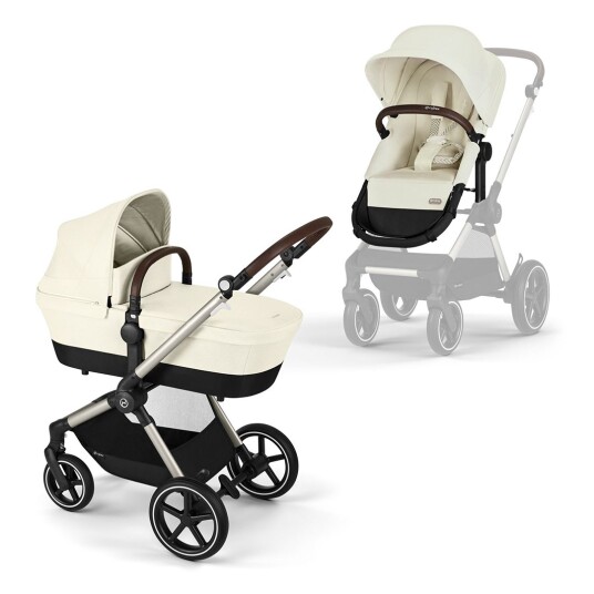 Cybex Barnevogn Eos Lux 2i1 Kombivogn Seashell Beige