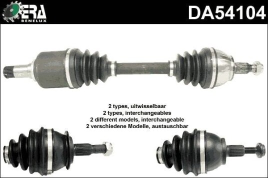 ERA Benelux DA54104 Drivaksel