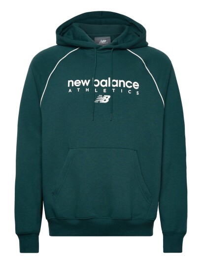 New Balance Linear Graphic Fleece Hoodie Green XS New Balance Linear Graphic Fleece Hoodie Green XS