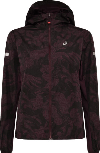Asics Fujitrail Packable Jacket Burgundy M