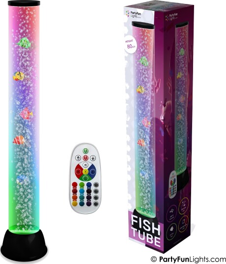 Party Funlight XXL Fiskelamp Med Bobler H: 80cm