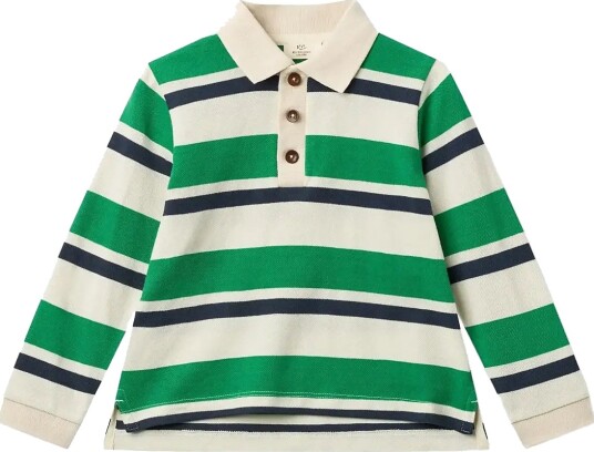 Copenhagen Colors Striped Pique Polo W. Ls   Multi/patterned   140