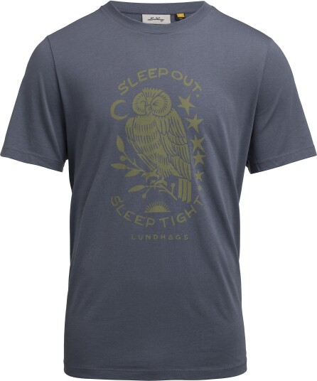 Lundhags Men"s Järpen Printed T-Shirt State Blue XXL