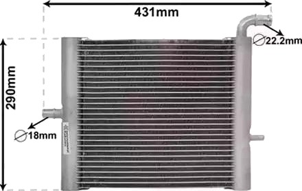 Radiator, motorkjøling VAN WEZEL 02012701