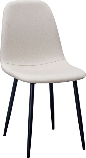 Nibe Spisestol - Beige/Svarte Metallben