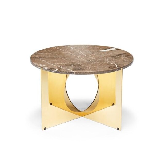 Design By Us This Is Art Salongbord Gull/ Grå Marmor
