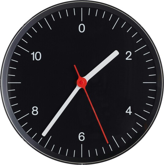 HAY Wall Clock veggklokke, svart HAY Wall Clock veggklokke, svart