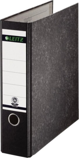 Leitz Sky Marmormappe 180 Grader Din A4 80 Mm Svart Pappomslag Laminert På Utsiden Med Sky Marmorpapir 1070 00 00