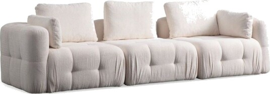Yvara Sofa 3 sits   Hvit