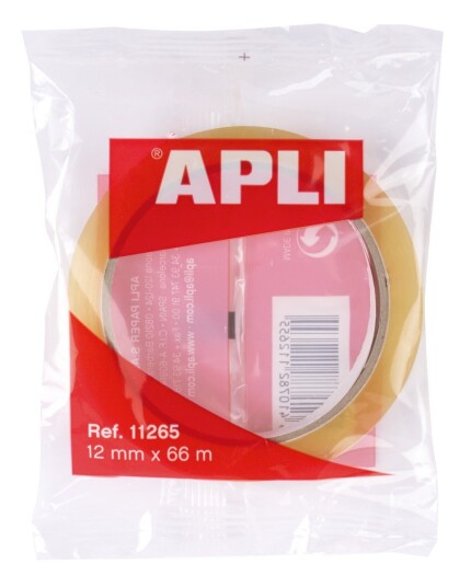 Apli Disktape 12mmx66m Transp Apli Disktape 12mmx66m Transp