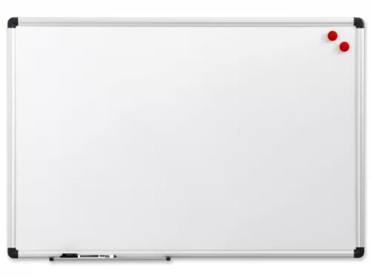 Whiteboard 90x60 cm magnetisk med aluminiumsramme inkl. 1 marker og 2 magneter Whiteboard 90x60 cm magnetisk med aluminiumsramme inkl. 1 marker og 2 magneter