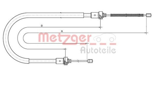 Metzger Tautrekk parkeringsbrems METZGER 10.6892