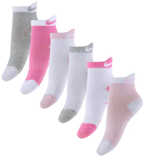 Nike 6Q-6Pk Quarter Sock - Multi/patterned - 6-12M