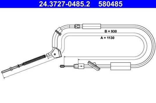 Bremsewire ATE 24.3727 0485.2