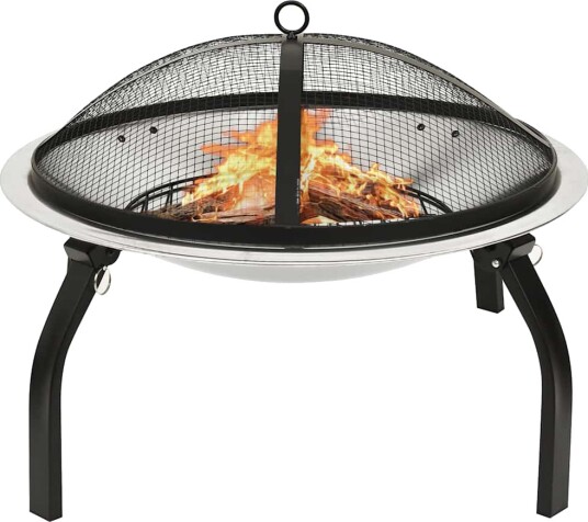 2-i-1 Bålfat og grill med ildrake - 56x56x49 cm 2-i-1 Bålfat og grill med ildrake - 56x56x49 cm