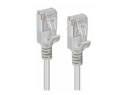 Microconnect Nettverkskabel Rj 45 Hann Til Rj 45 Hann 15 Cm 4.4 Mm U/Ftp Cat 6A Halogenfri Uten Hindringer Grå V FTP6A0015 SLIM