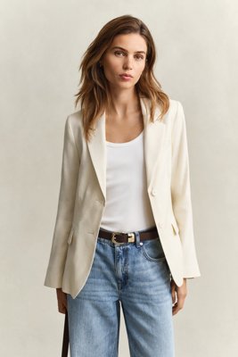 Gant Lin stretchblazer CREAMED WHITE 36 Gant Lin stretchblazer CREAMED WHITE 36