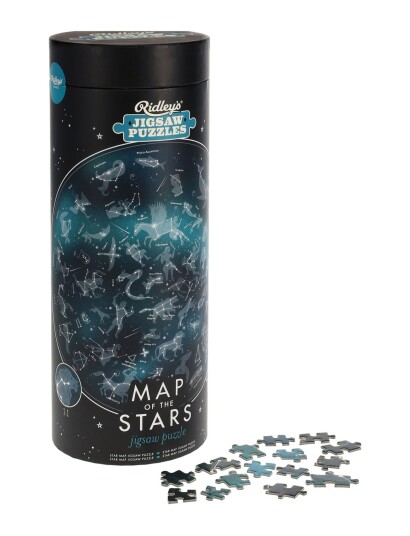 Ridley"s Games Puzzle Map Of The Stars 1000 Pcs - Black - ONE SIZE