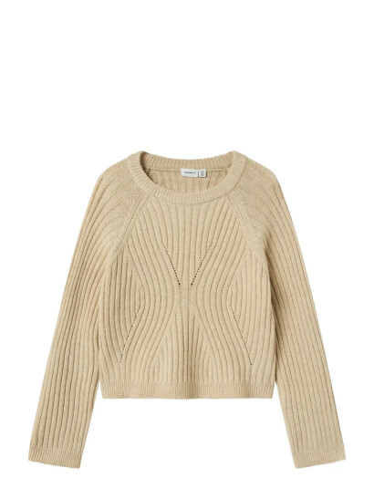 Name It Doeskin Nkfrikine Ls Kort Strikk Pullover P 116