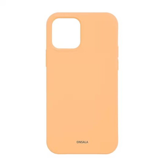 Onsala Mobildeksel iResirkulert Silikon for iPhone 12/12 Pro Aprikos