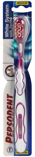 Pepsodent White System Toothbrush Medium