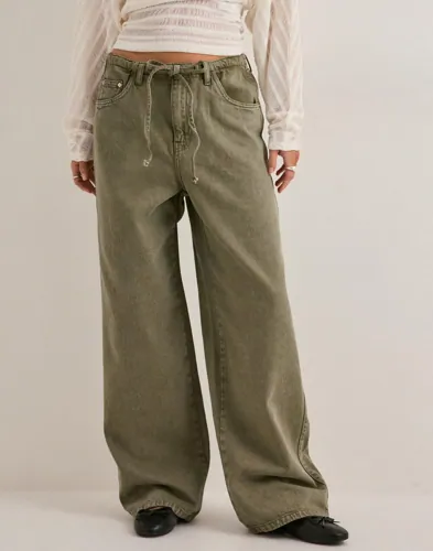 Only Grønn Onltory Mw Loose String Pant Pnt