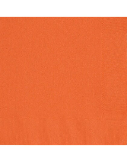 Unique 50 stk Orange Servietter 33x33 cm 80592