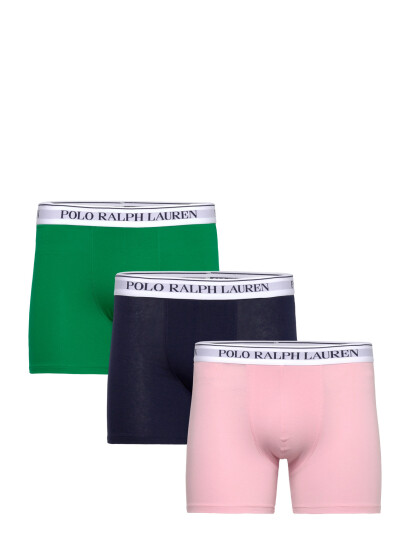 Polo Ralph Lauren Stretch Cotton Boxer Brief 3 Pack Multi/patterned L