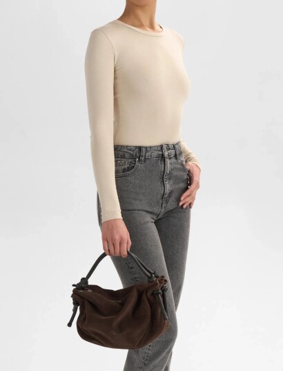 Markberg Zaharambg Handbag Suede Brown ONE SIZE