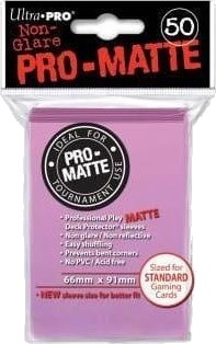 Ultra Pro Ultra Pro Dekkbeskytter Pro Matte Non Glare Pink Rózowe 50 Stk.