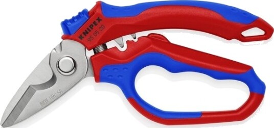 Knipex 95 05 20 SB Vinklet Elektrikersaks 160 mm i Rustfritt Stål Knipex 95 05 20 SB Vinklet Elektrikersaks 160 mm i Rustfritt Stål