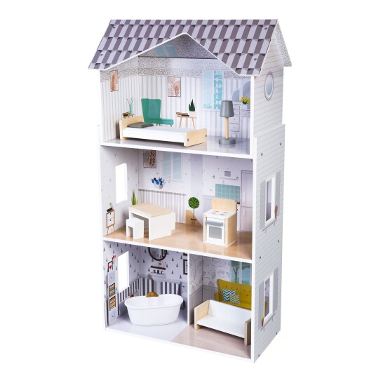 Dukkehus med møbler Residence Grace ECOTOYS Dukkehus med møbler Residence Grace ECOTOYS