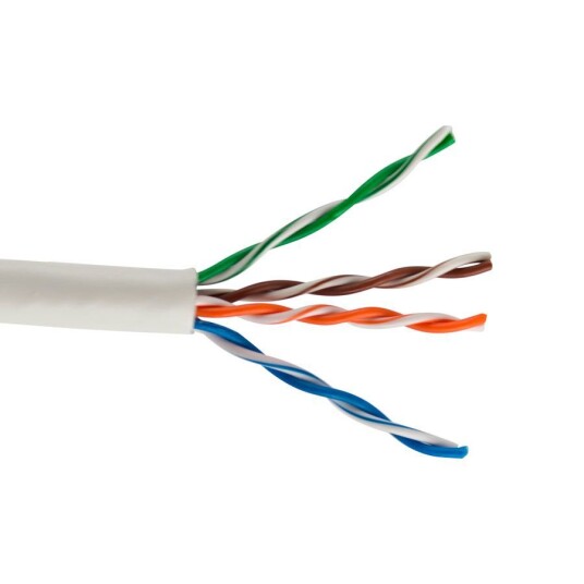 SCP HNCPRO-WT-D - CAT5E UTP 24AWG Solid BC HDbaseT enhanced 350 MHz White 305m Box