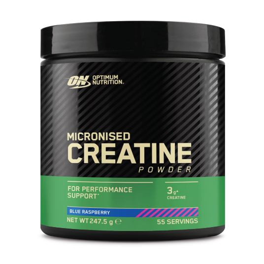 Optimum Nutrition Micronised Creatine Powder Blue Raspberry 247,5 g Optimum Nutrition Micronised Creatine Powder Blue Raspberry 247,5 g
