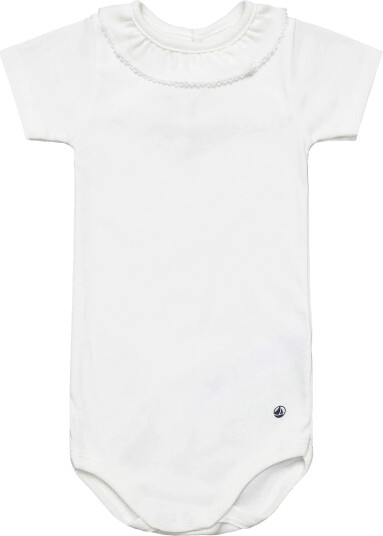 Petit Bateau Sf Bodies Acol Mc White 81