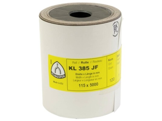 Klingspor Slipepapirrull KL 385 JF 115mm x 5m K320