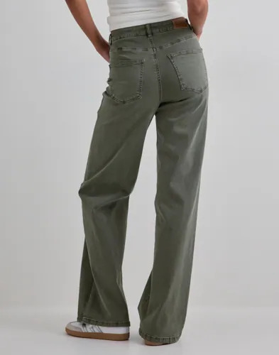 Only Grønn Onljuicy Missouri Hw Wide Pant Pnt