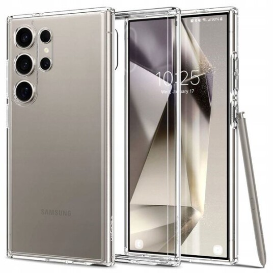 Spigen Ultra Hybrid Mobildeksel til Samsung Galaxy S24 Ultra - Gjennomsiktig TPU
