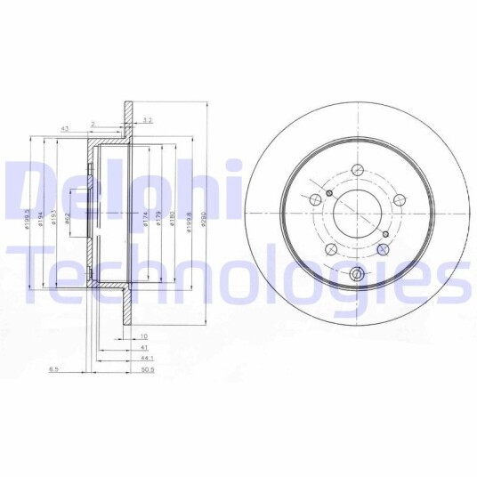 Bremseskive DELPHI BG4051