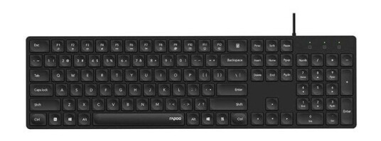 Rapoo NK8020 Nordisk Tastatur med USB tilkobling i Svart Rapoo NK8020 Nordisk Tastatur med USB tilkobling i Svart