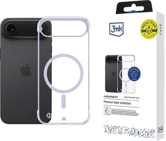 3mk Just20g MagCase til iPhone 17 Air Gjennomsiktig