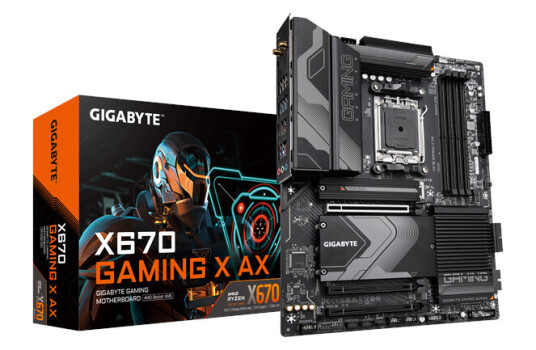 GIGABYTE X670 GAMING X AX - AMD X670 - AMD AM5 socket - DDR5 RAM - ATX