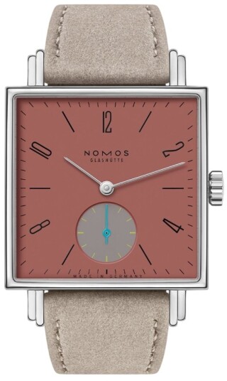 Nomos Glashütte Dameklokke N 438.SB Tetra Rød/Lær 29.5x29.5 mm
