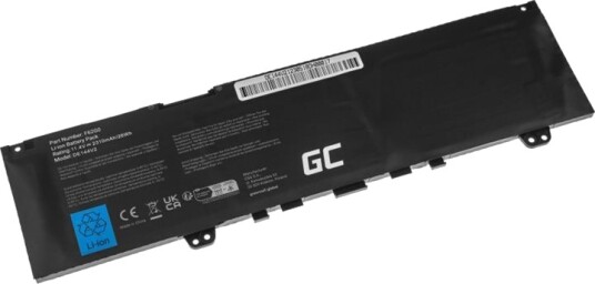 Green Cell Batteri Til Bærbar Pc Tilsvarer: Dell F62g0 Litiumpolymer 3-Cellers 2200 Mah Svart DE144V2