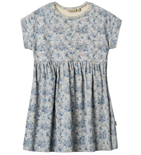 Wheat Jersey Dress S/S Emilie Blue 104 Wheat Jersey Dress S/S Emilie Blue 104